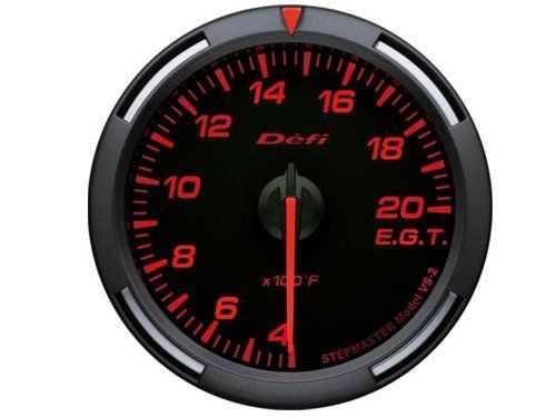 Defi df06802 red racer gauge 52mm egt exhaust gas temperature