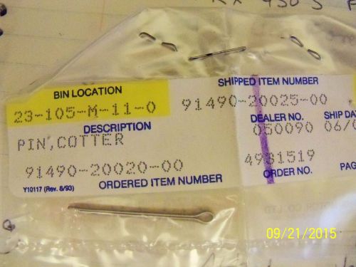 Yamaha cotter pin snowmobile suspension, wheels see list oem 91490-20025-00