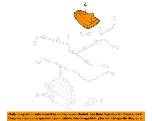 Nissan oem 06-07 pathfinder antenna-cover 28228zk07a