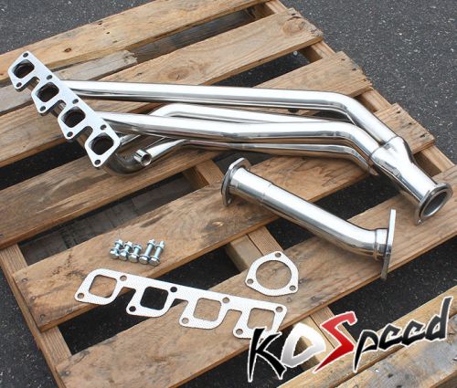 For 240sx s13 silvia ka24de ka24 stainless manifold header+exhaust downpipe+bolt