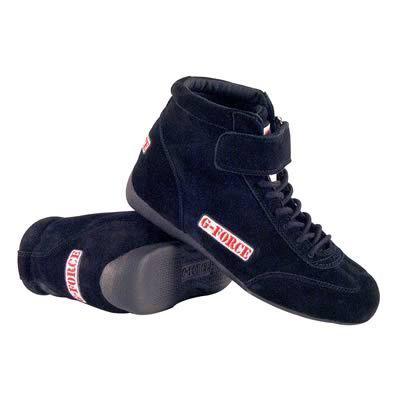 G-force 0235075bk driving shoes race grip mid-top black men's size 7 1/2 pair