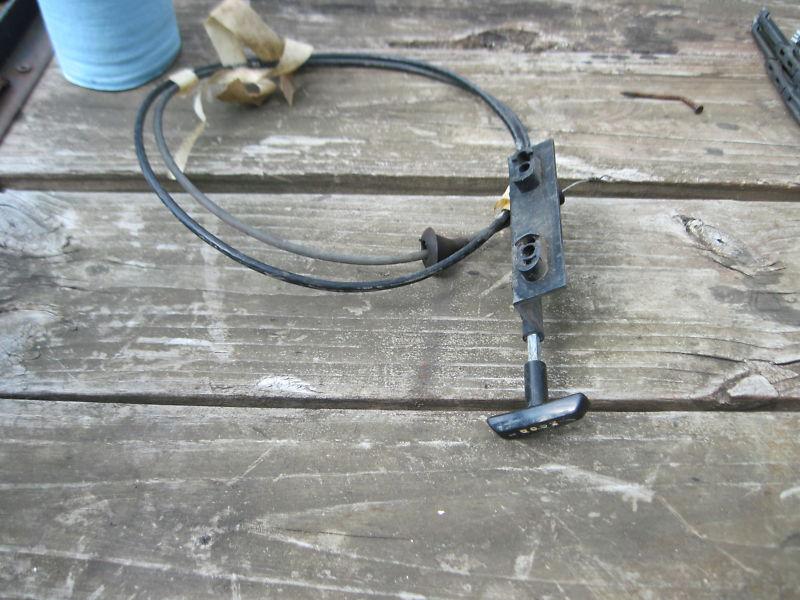 1975,1976,1977,1978 mustang ii hood release cable, used