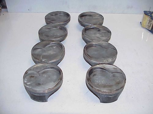 Mahle forged sb2.2 sb chevy pistons 4.1875&#034; bore 1.130&#034; ch- .787 pin jr9 nascar