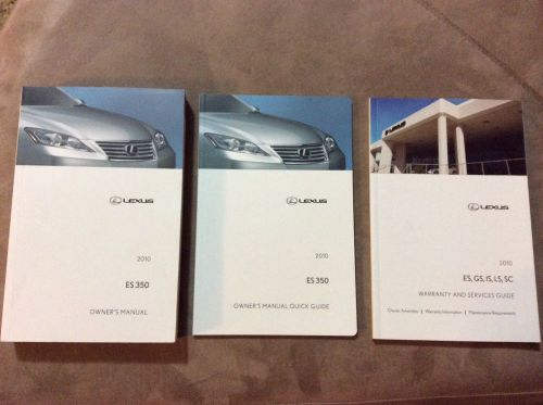 Used 2010 lexus es350 owners manual