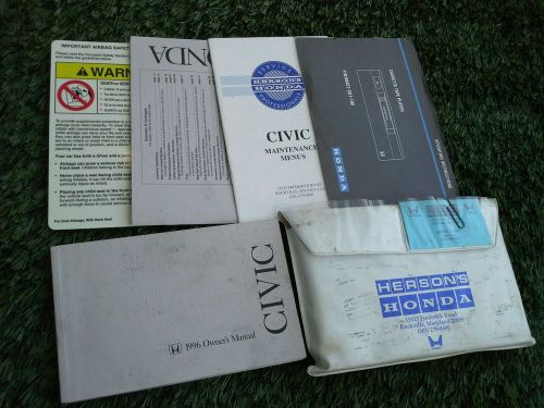 1996 honda civic owners manual