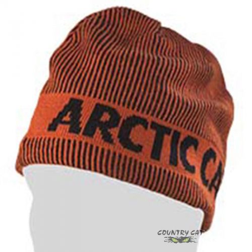 Arctic cat vertical striped beanie hat - orange - men&#039;s one size - 5243-059