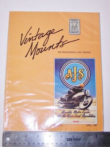 Vintage mounts motorcycle magazine apr 1987 harley indian bsa norton triumph ajs