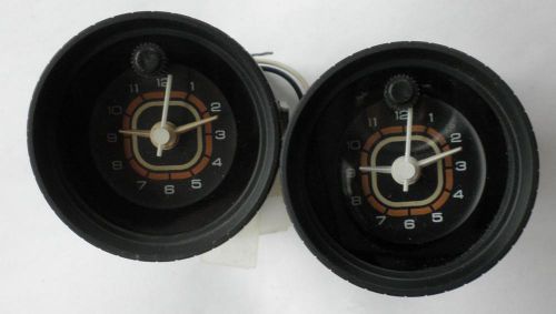 Working boat marine 12v quartz clock two clocks 2 inch 52mm - 90 day guarantee!