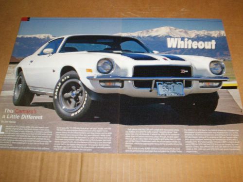 1971 chevrolet camaro z28 lt-1 350 4spd magazine article