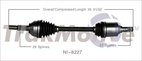 Cv axle shaft-new surtrack ni-8227 fits 07-12 nissan sentra