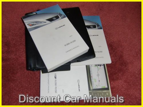 ★★ 2011 lexus is250 / is350 owners manual portfolio w/navi 11!! ★★