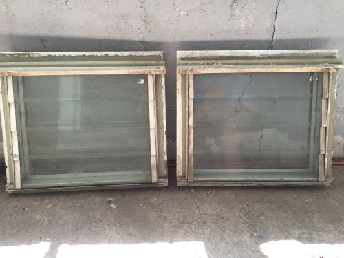 Vintage pair of trailer jalousie window etc