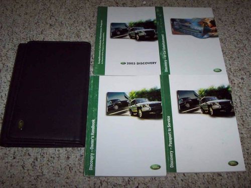 2003 land rover discovery owner&#039;s owners user manual set s se hse 4.6l v8 4wd