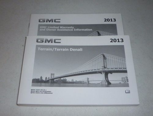 2013 gmc terrain owners manual set 13 denali guide