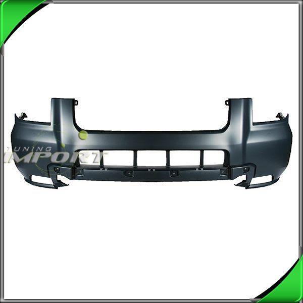 06-08 honda pilot w/o skid plate primed black plastic front bumper cover new