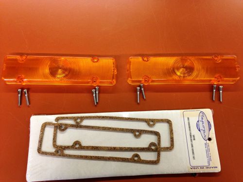 1961 chevrolet impala/bel air/ biscayne front park lamp lenses, gaskets &amp; screws