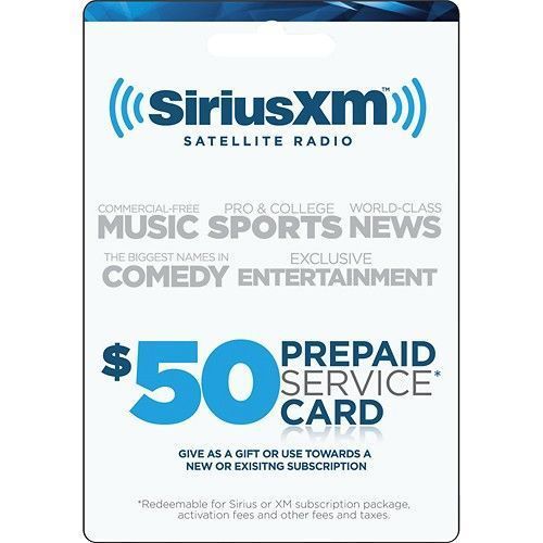Sell SiriusXM Satellite Radio Prepaid Service Gift Card $50 in McKinney ...