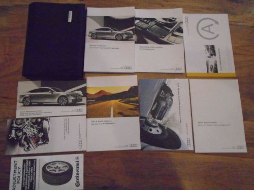 2014 audi a7  &amp; s7 sportback owners manual &amp; books w/mmi navigation free shippng