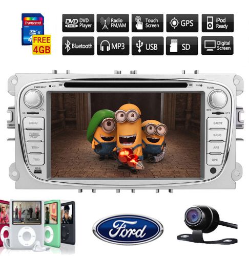 In dash radio for ford mendeo focus gps navi 2din hd car stereo dvd player+cam