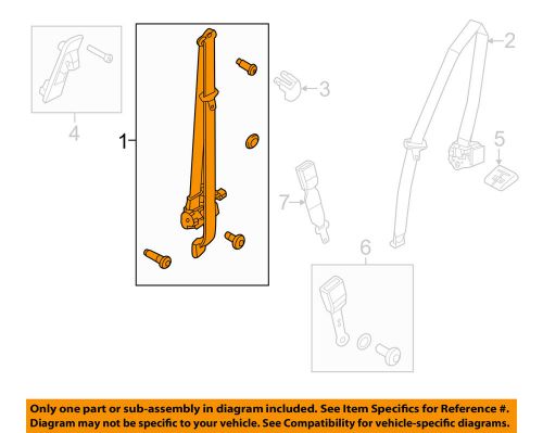 Ford oem front seat belts-seat belt assembly left bc3z25611b09bb