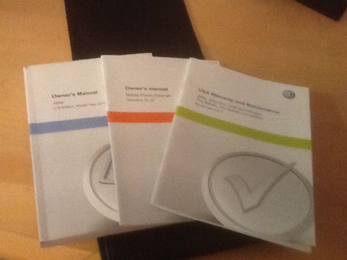 2013 vw  jetta owners manuals and cover .