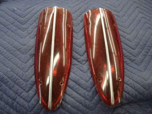 Original 1958-60 chevrolet corvette tail light lenses  with crazing!