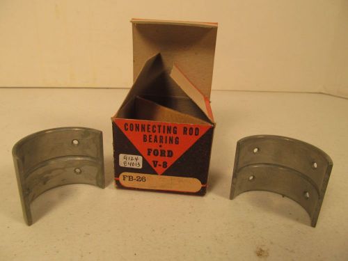 Johnson connecting rod bearing inserts v8 ford fb-26 1 pair