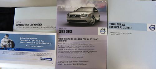 2011 volvo s40 s 40 original new owners manual service guide book kit 11 w/ case