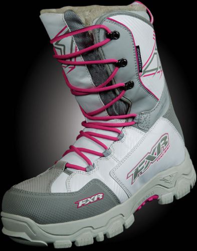 Fxr factory racing x cross size 6/8 white/fuchsia