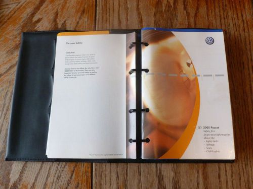 2005 05 volkswagen vw owners owner&#039;s manual guide book maintenance reference