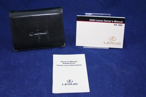 00 2000 lexus es300 owners manual set with case - free shipping