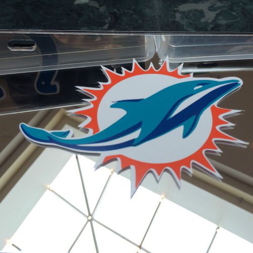 Nfl - acrylic miami dolphins license plate