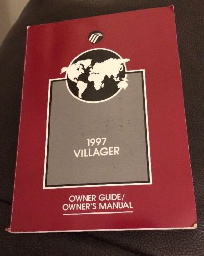 1997 villager owner guide owner&#039;s manual with case