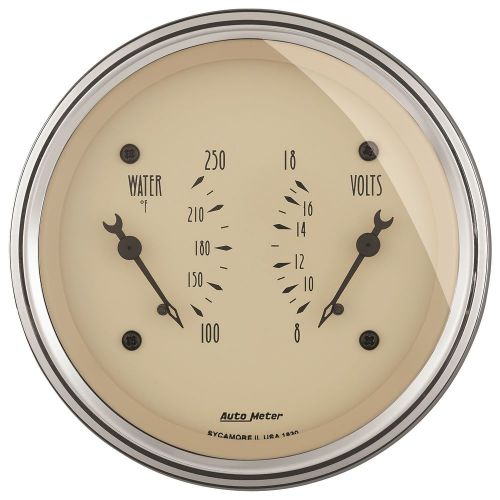 Auto meter 1830 antique beige; water/volt dual gauge