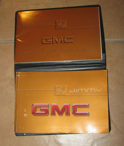 1999 gmc jimmy owners manual user guide book 99