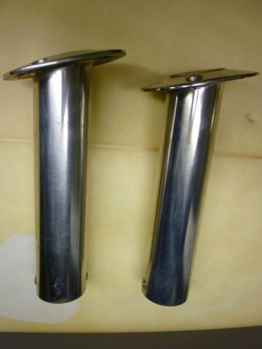 Lee&#039;s 30 degree stainless steel flush mount rod holders - lightly used-