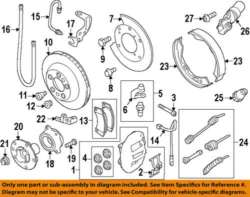 Porsche oem 95835293900 disc brake pad/brake pad or shoe, rear