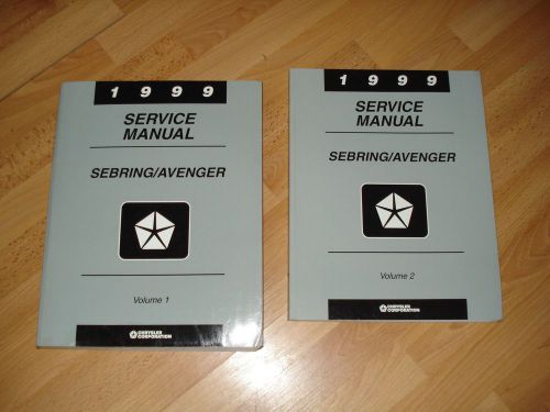 1999 chrysler sebring &amp; dodge avenger service manual set