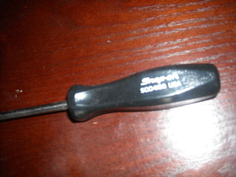 Snap on tool screwdriver driver black classic hard handle long cabinet flathead