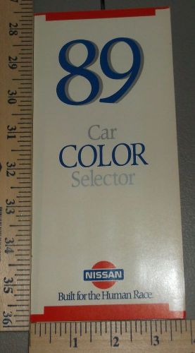 1989 nissan car color selector brochure original