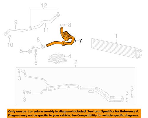 Porsche oem 13-16 cayenne transmission oil cooler-inlet hose 95810654910