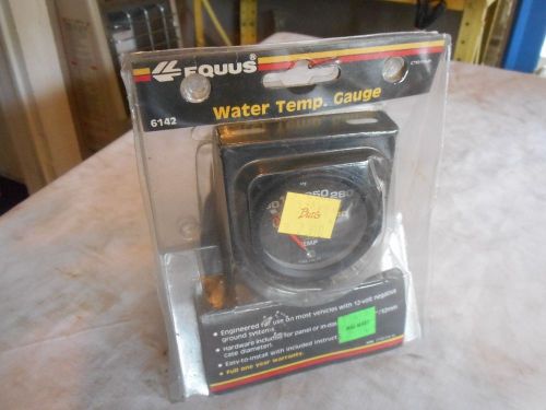 Vintage early 90&#039;s equus black 2 inch water temp gauge kit car truck rat rod