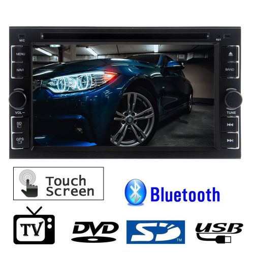 6.2&#034; car radio hd dvd analog tv bluetooth subwoofer ipod aux double din stereo