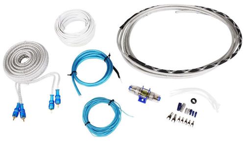 Rockville rmwk8 8 awg waterproof marine/boat amplifier/amp installation wire kit