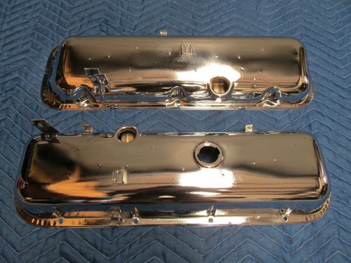 70-71e corvette big block valve covers factory flash chrome 427 435 400 454