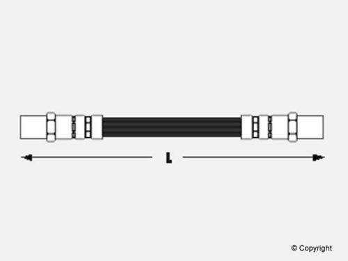 Meyle brake hydraulic hose fits 1980-1985 volkswagen vanagon trans