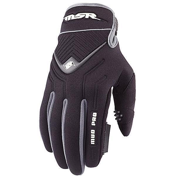 Msr racing mud pro motorcycle gloves black md/medium