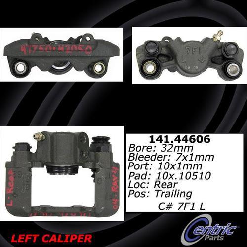 Centric 141.44606 rear brake caliper-premium semi-loaded caliper