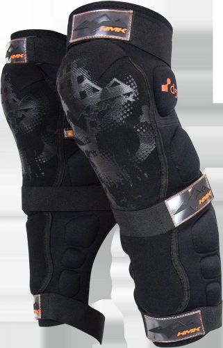 Hmk protective snowmobile knee/shin guards xl black hm5kneexl