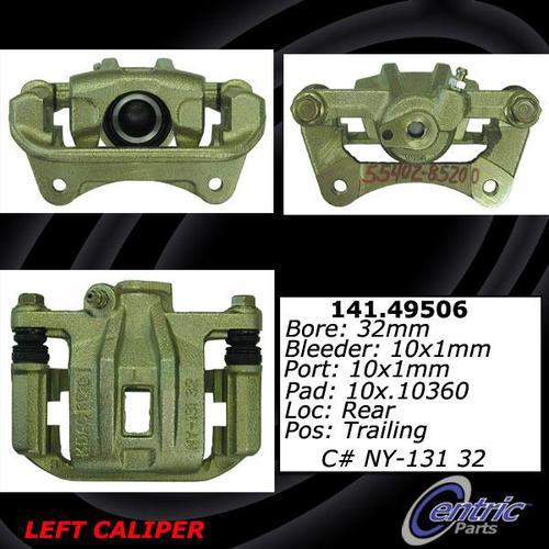 Centric 141.49506 rear brake caliper-premium semi-loaded caliper